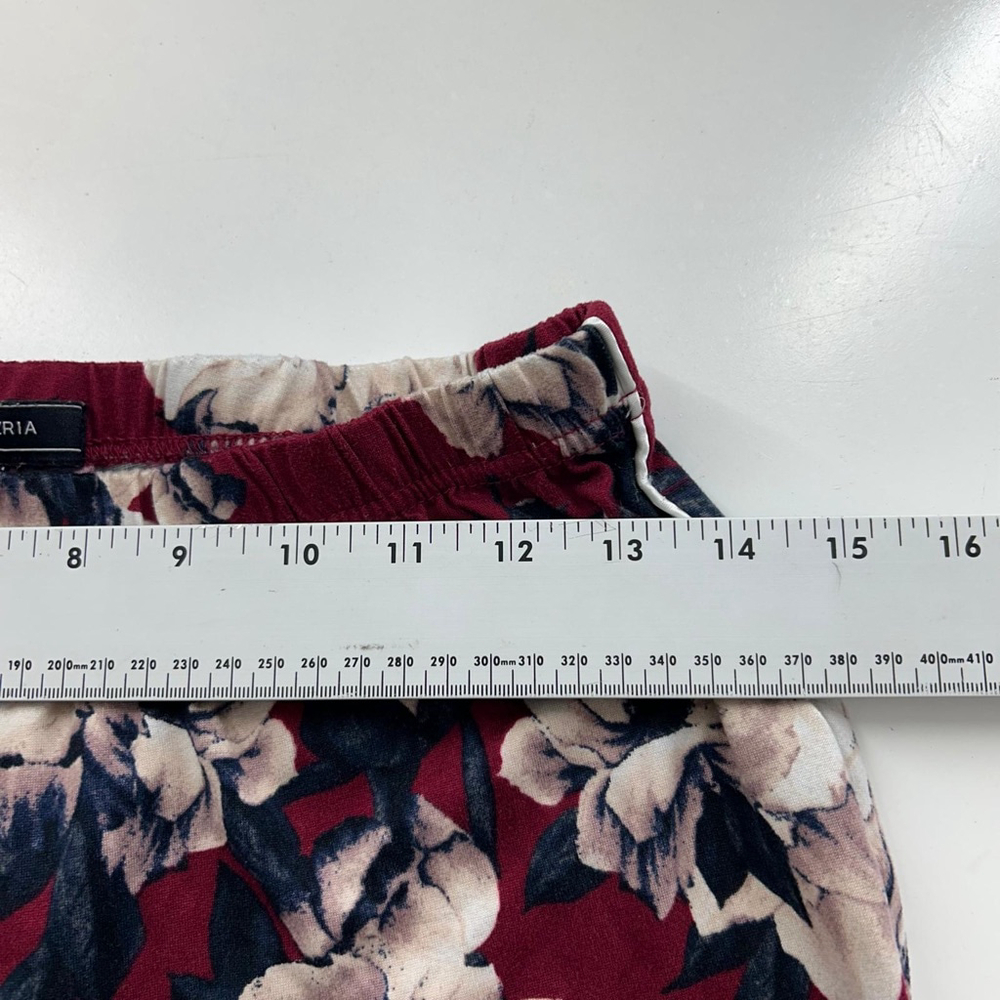 BCBGMAXAZRIA Pajama Set 2 Piece Womens M Red Floral - Picture 10 of 16